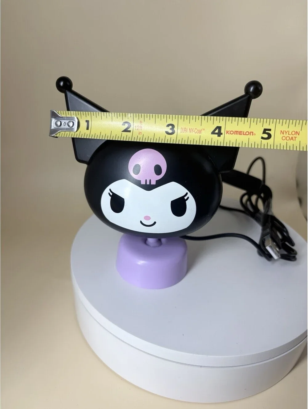 Kuromi Sunset Projection Lamp USB Powered Sanrio Ambient Night Light w/ Box